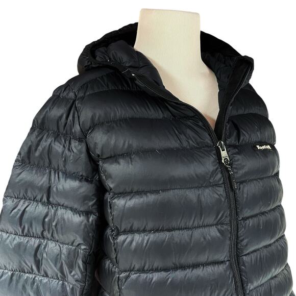 ROOTS Packable Black Down Hooded Puffer Jacket Size S - Picture 2 of 10